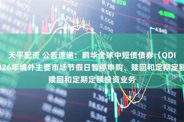 天平配资 公告速递：鹏华全球中短债债券（QDII）基金2026年境外主要市场节假日暂停申购、赎回和定期定额投资业务